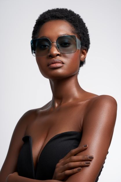 Nikki Dean Green Wrap Around Sunglasses
