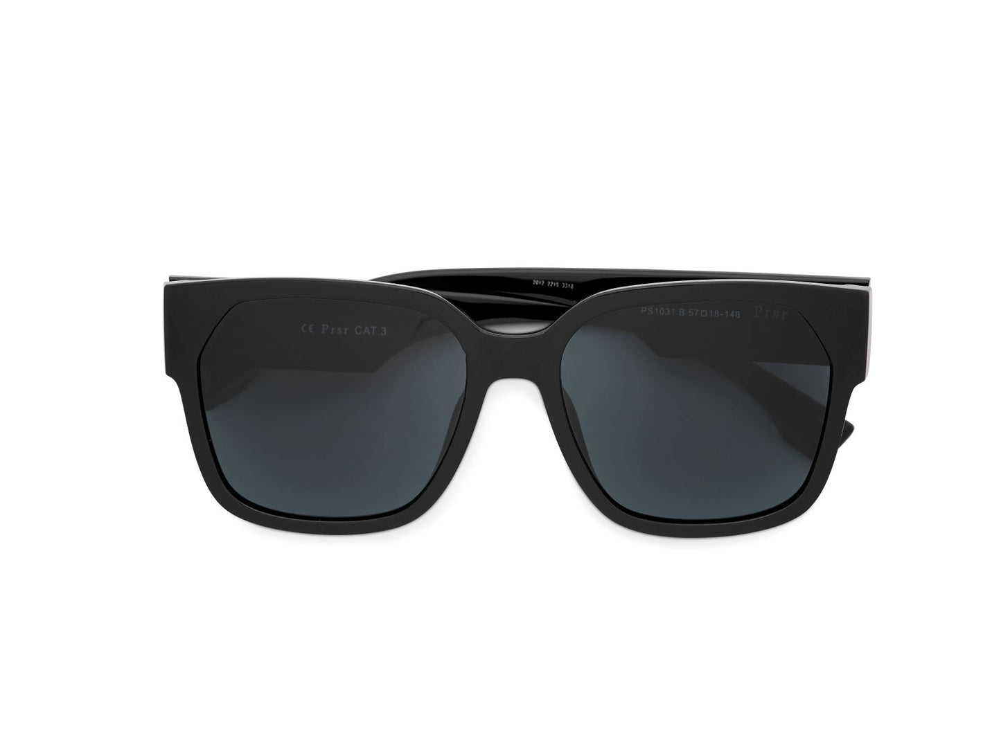 Lauren Oversized Black Sunglasses