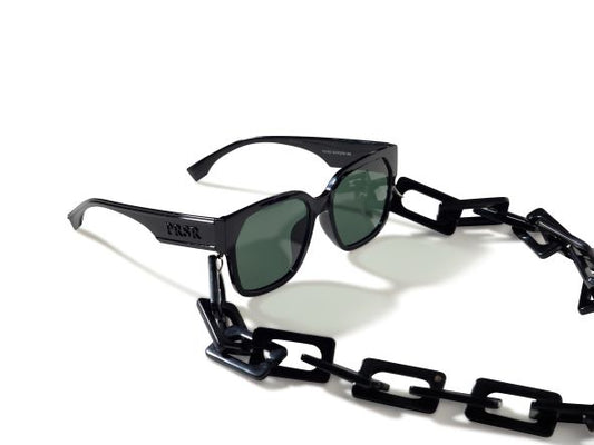 Lauren Oversized Black Sunglasses