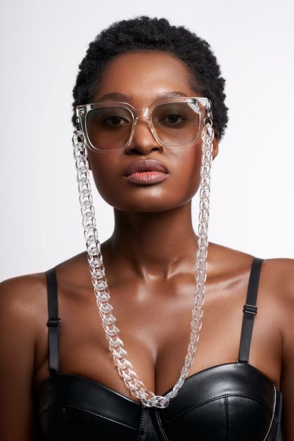 The Nicole Clear Cat Eye Sunglasses