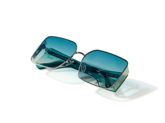 Nikki Dean Green Wrap Around Sunglasses