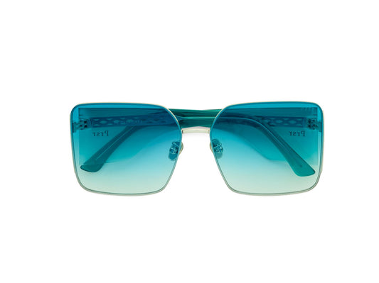 Nikki Dean Green Wrap Around Sunglasses