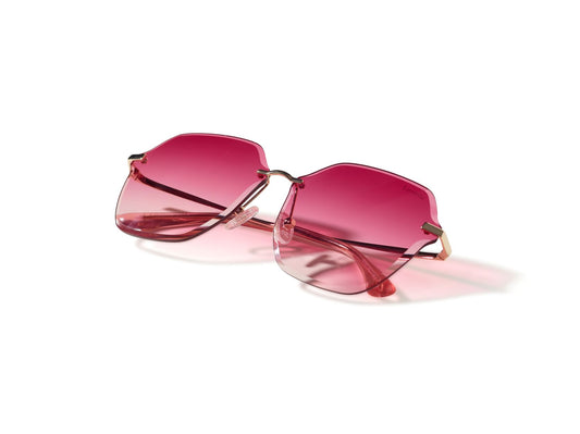 Paige Rose Tinted Rimless Sunglasses