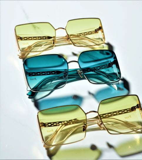 Nikki Dean Green Wrap Around Sunglasses