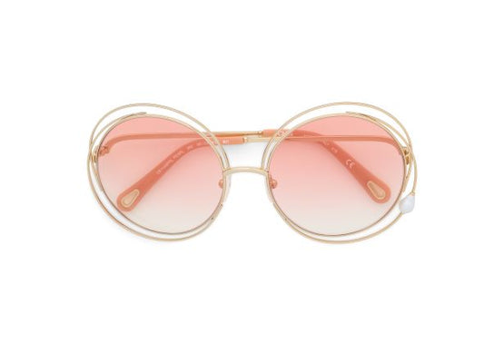 Chloe Oversized Pearl Charm Sunglasses
